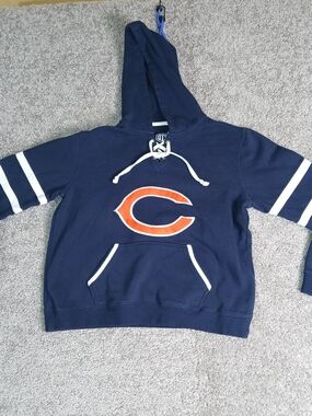 OTS Chicago Bears NFL Navy Blue Fleece Sweater for Women - XL